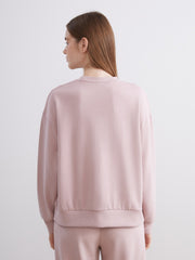 Xside Pink California Printed Oversize Women Sweatshirt Tunic