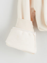 LCW Kids Ecru Crew Neck Basic Girls Sweatshirt