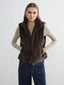 LCW Vision Stand Collar Women Fur Vest