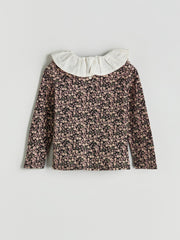 LCW Kids Pink Floral Patterned GirlS Blouse