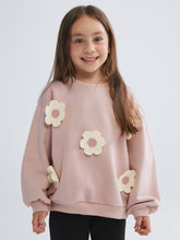 LCW Kids Pink Floral Patterned Girls Sweatshirt