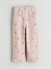 LCW Kids Pink Elastic Waist Girls Trousers