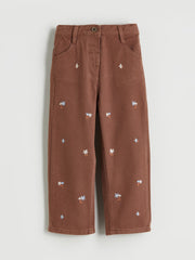 LCW Kids Pink Elastic Waist Girls Trousers