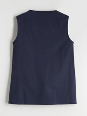 LCW Grace Indigo V-Neck Women Vest