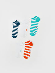 LCW Eco Black Striped Boys Ankle Socks 5-Pack