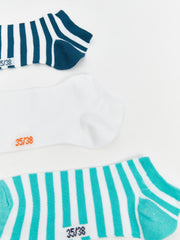 LCW Eco Black Striped Boys Ankle Socks 5-Pack