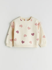 LCW Kids Pink Crew Neck Girls Sweatshirt 2-Pack