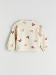 LCW Kids Pink Crew Neck Girls Sweatshirt 2-Pack