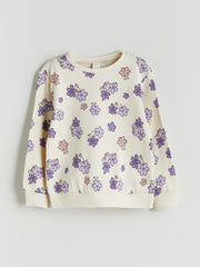 LCW Kids Lilac Crew Neck Girls Sweatshirt 2-Pack