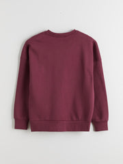 LCW Vision Embroidered Oversize Women Thick Sweatshirt