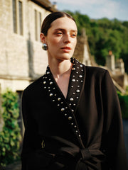 Raşit Bağzibağli X Lc Waikiki Women Blazer Jacket With Metal Applique