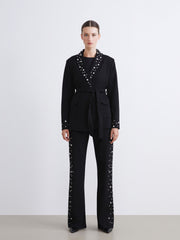 Raşit Bağzibağli X Lc Waikiki Women Blazer Jacket With Metal Applique