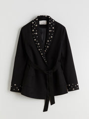 Raşit Bağzibağli X Lc Waikiki Women Blazer Jacket With Metal Applique