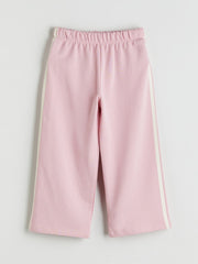 LCW Kids Pink Striped Patterned Girls Tracksuit Bottoms