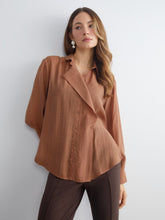 LCW Classic Beige Plus Size Double Breasted Collar Women Shirt Tunic