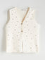 LCW Classic Ecru V-Neck Stoned Women Knit Vest