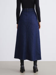 Raşit Bağzibağli X Lc Waikiki Indigo Standard Fit A-Cut Jean Skirt