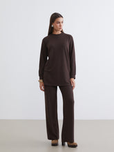 LCW Modest Elasticated Waist Shiny Look Women Trousers