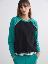 LCW Vision Color Block Oversize Women Sweatshirt