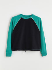 LCW Vision Color Block Oversize Women Sweatshirt