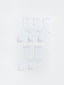 LCW Kids White Basic Girls Ankle Socks 5-Pack