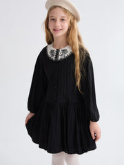LCW Kids Peter Pan Collar Girls Dress