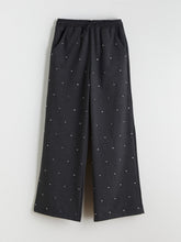 LCW Kids Elastic Waist Rhinestone Embellished Girls Trousers