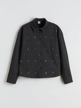 LCW Kids Rhinestone Embellished Girls Shirt