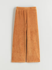 LCW Kids Girls Velvet Sweatpants With Elasticated Waist