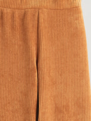 LCW Kids Girls Velvet Sweatpants With Elasticated Waist