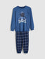 LCW Kids Crew Neck Printed Boys Pyjama Set