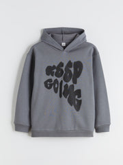 LCW Kids Hooded Printed Boys Sweatshirt