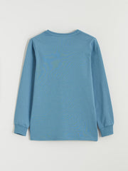 LCW Kids Crew Neck Printed Boys Pyjama Set