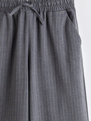 LCW Kids Elasticated Waist Striped Girls Trousers