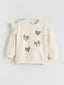 LCW Baby Bow Detail Baby Girls Sweatshirt