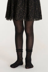 Black Pretty Cross Tights