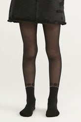 Black Pretty Cool Daısy Tights