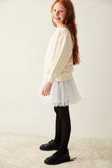 Black Patterned Tights