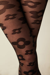 Black Geometric Tights-Pentilicious