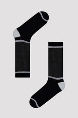 Black Shiny Cember Soket Socks
