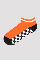 Black Boys Plaid 3In1 Patik Socks