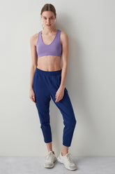 Lilac Fishnet Detailed Bra