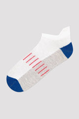 Mix Blue Basic 2In1 Liner Socks