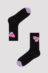 Black Girls Black Butterfly 3In1 Soket Socks