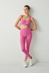 Dark Pink Breathable Legging