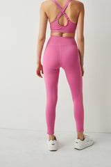 Dark Pink Breathable Legging