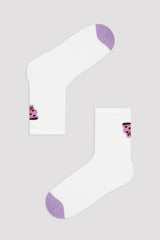 Marshmellow Girls Butterfly 3In1 Socket Socks
