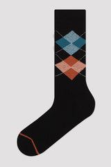 Black Men Diamond 3In1 Socks