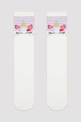 Marshmellow Girls Magic Unicorn Pantolon Socks