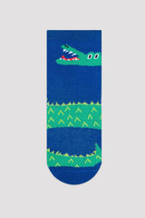 Multi Colour Boys Safari 4In1 Package Soket Socks